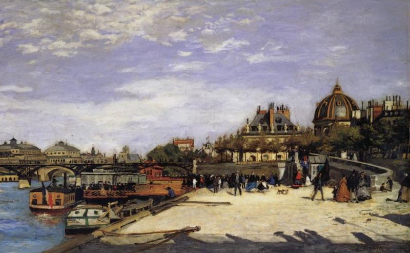 Pierre Renoir The Pone des Arts and the Institut de Frane France oil painting art
